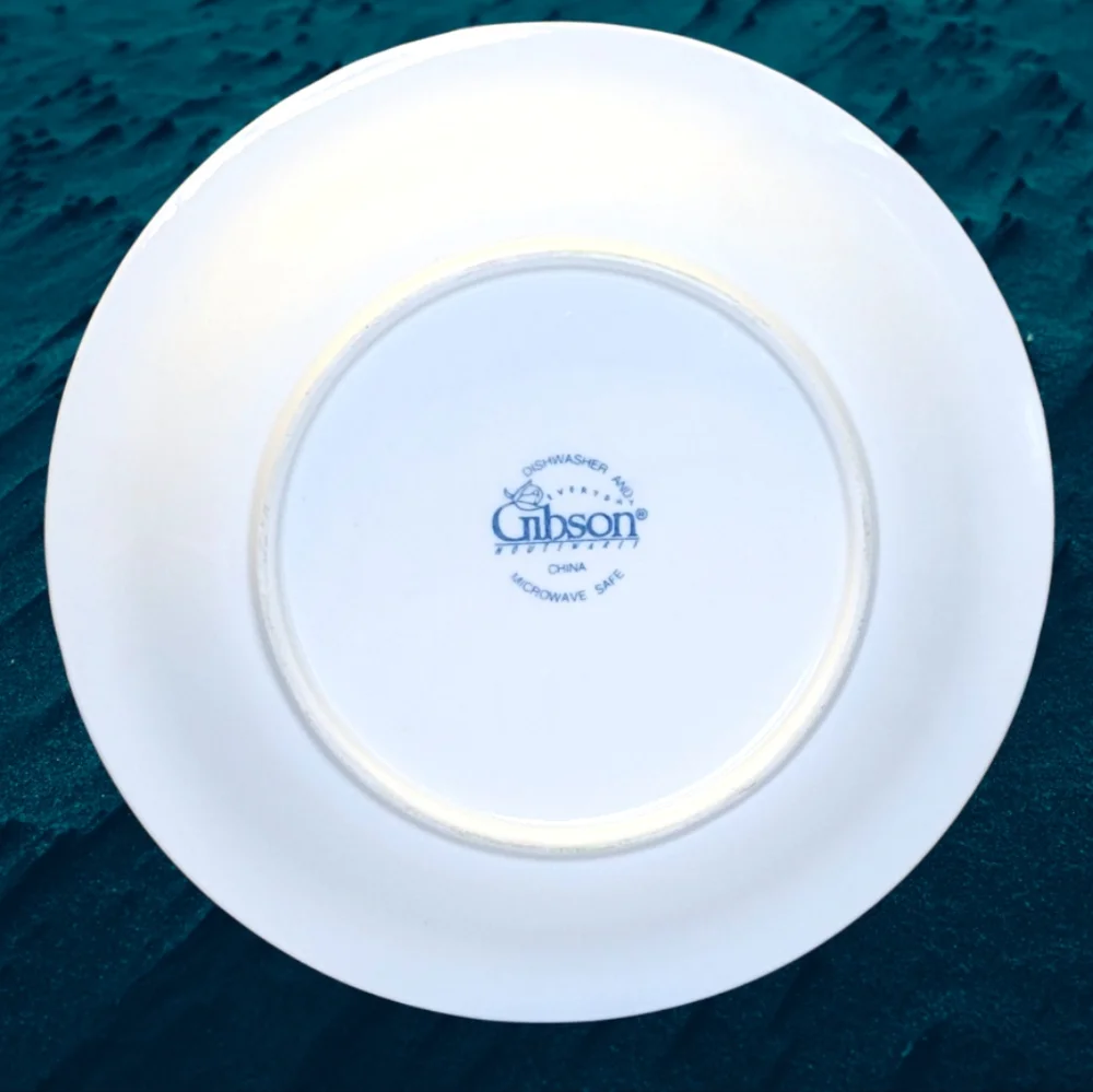 Vtg 1 Salad/Dessert Plate Imperial Braid By GIBSON DESIGNS